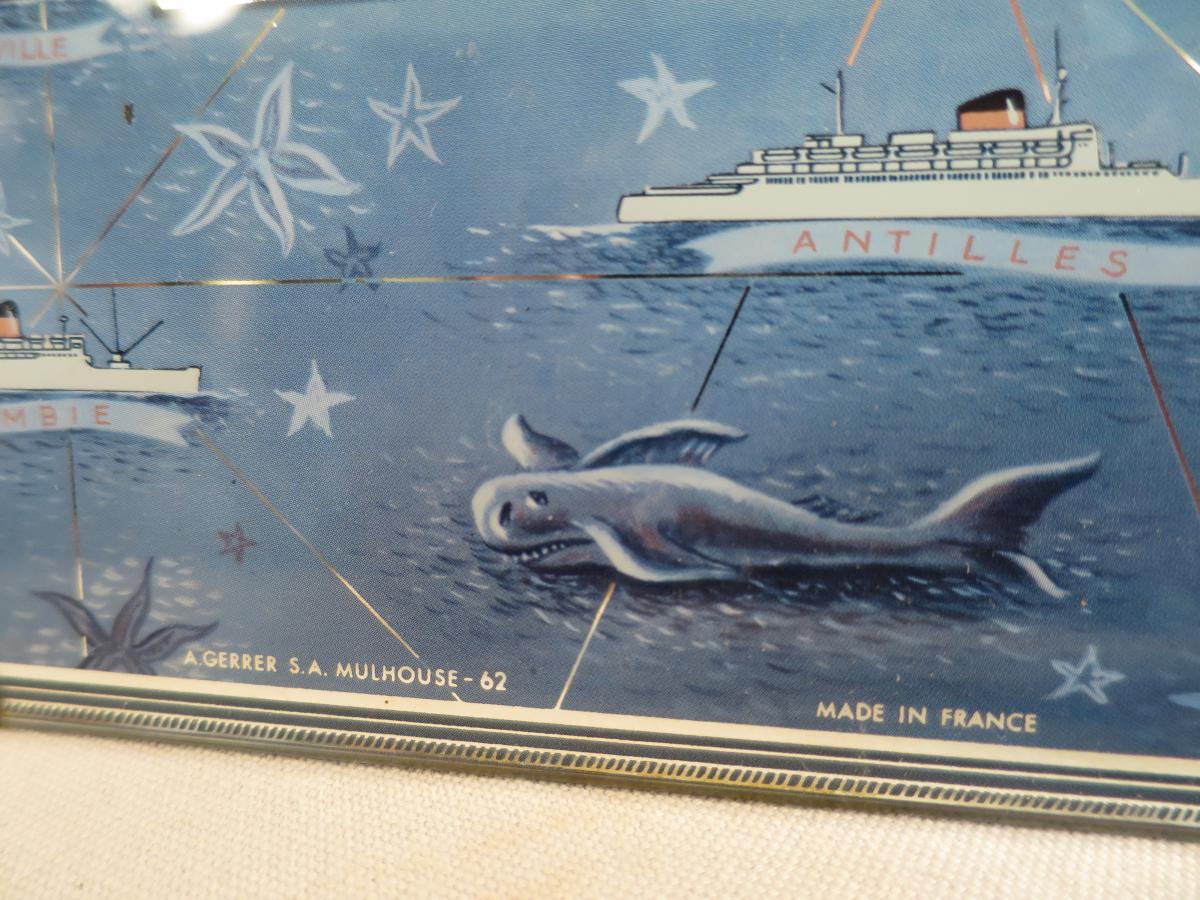 CALENDRIER PERPETUEL CGT 1962 Compagnie Generale Transatlantique marine-photo-3