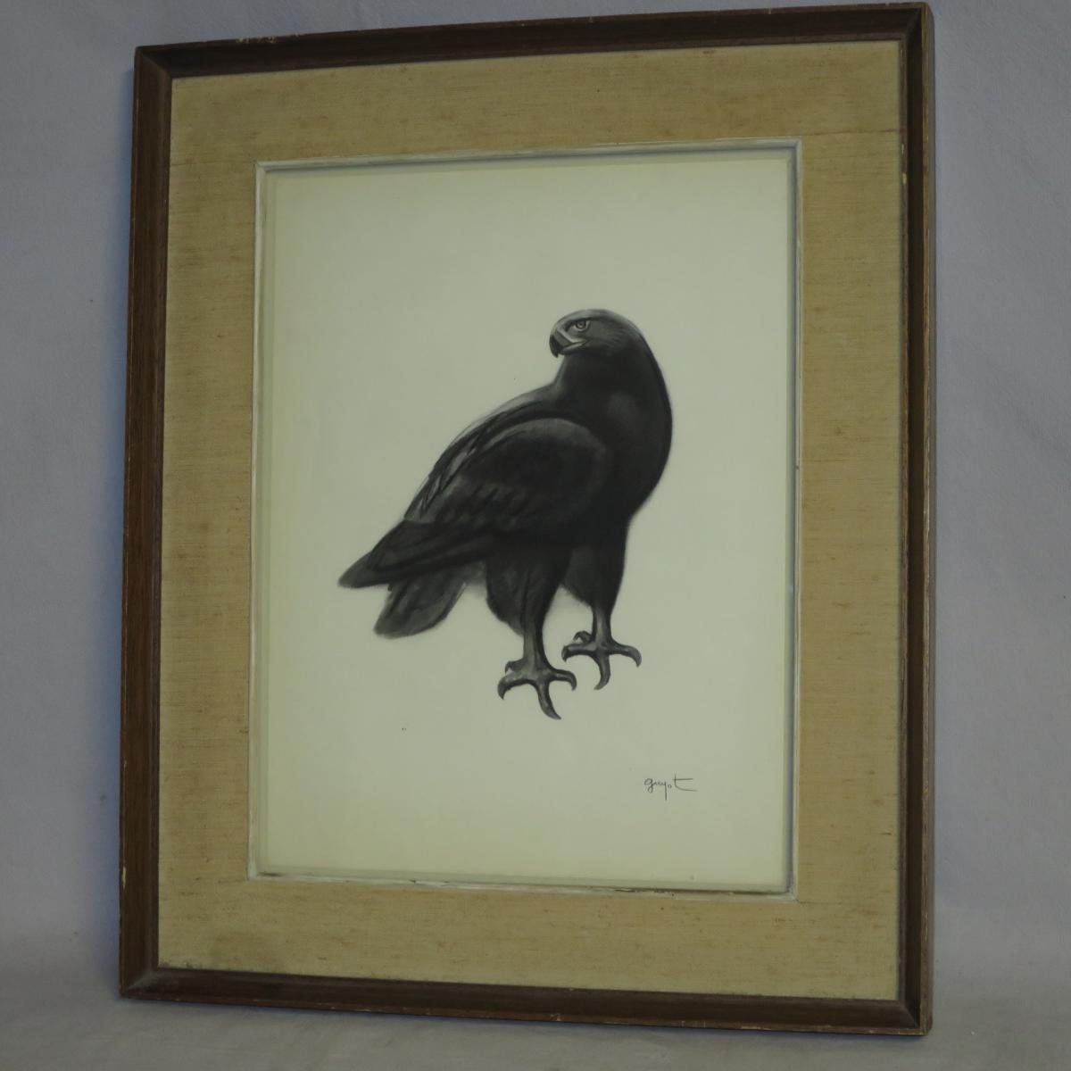 Georges Lucien Guyot Eagle Royal Lithography Art Deco Hunting-photo-2