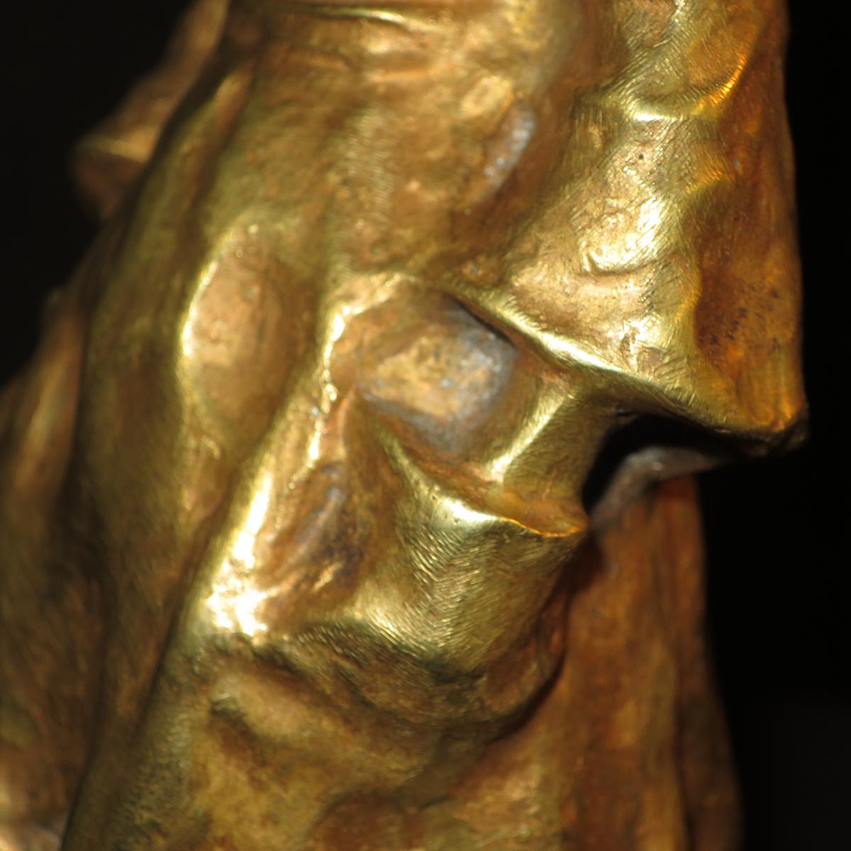 Ruth Milles Statue En Bronze Yvonne Titré Et Signé Suède Pont Aven-photo-8
