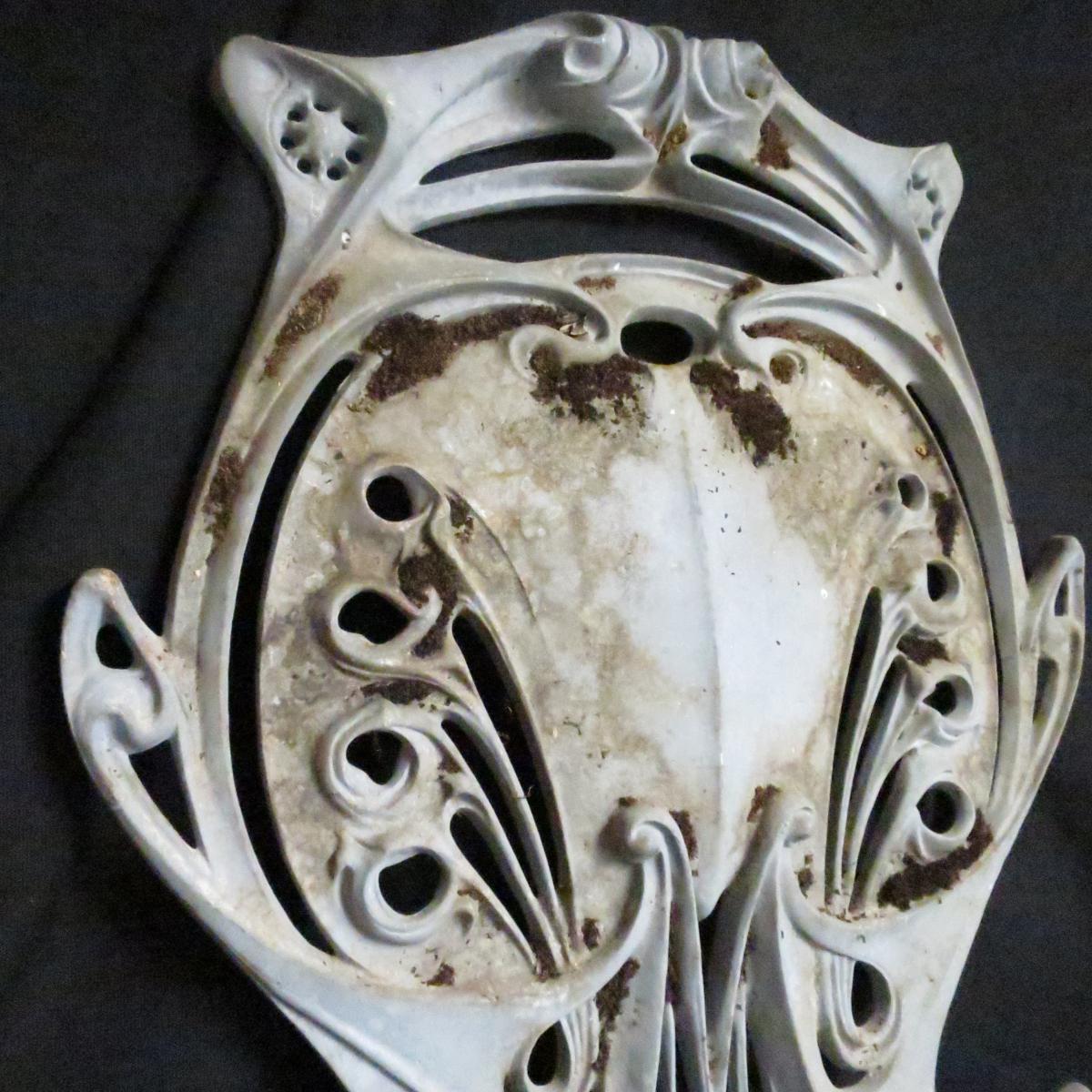 Hector GUIMARD rare plaque en fonte Métropolitain de PARIS métro Art Nouveau-photo-3