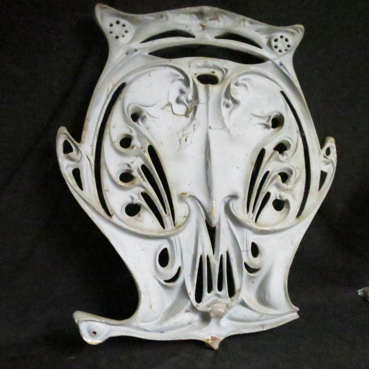 Hector GUIMARD rare plaque en fonte Métropolitain de PARIS métro Art Nouveau-photo-5