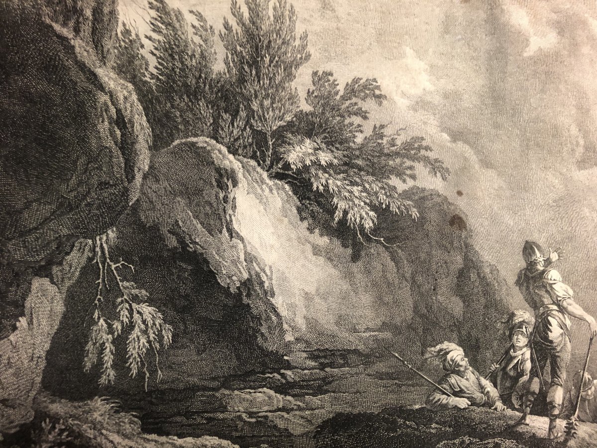 VUE DE CORSE XVIIIe Gravure 1769 D'après le tableau de CAZANOVE au Marquis D'ARCAMBAL Godefroy-photo-3