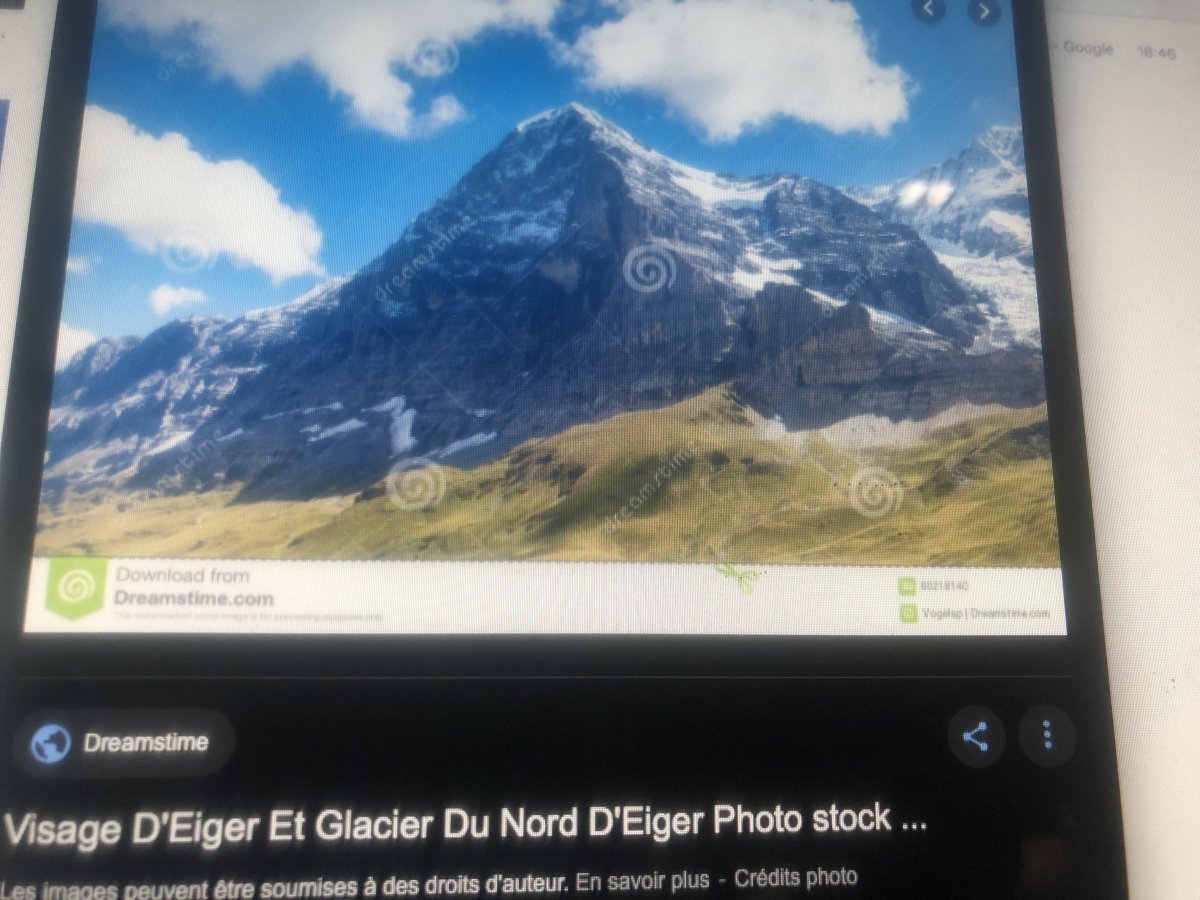 Edouard Brun 1860-1935 Glacier Eiger Swiss Alps  Watercolor Massive Mountain-photo-7