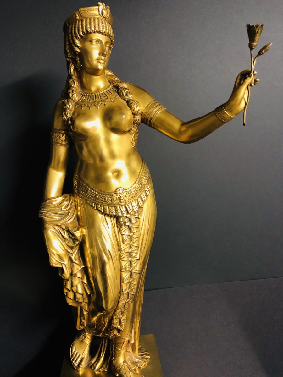 Jean Baptiste Auguste Clésinger 1814-1883 Cleopatra Bronze 66.5 Cm Clesinger Cleopatre-photo-2