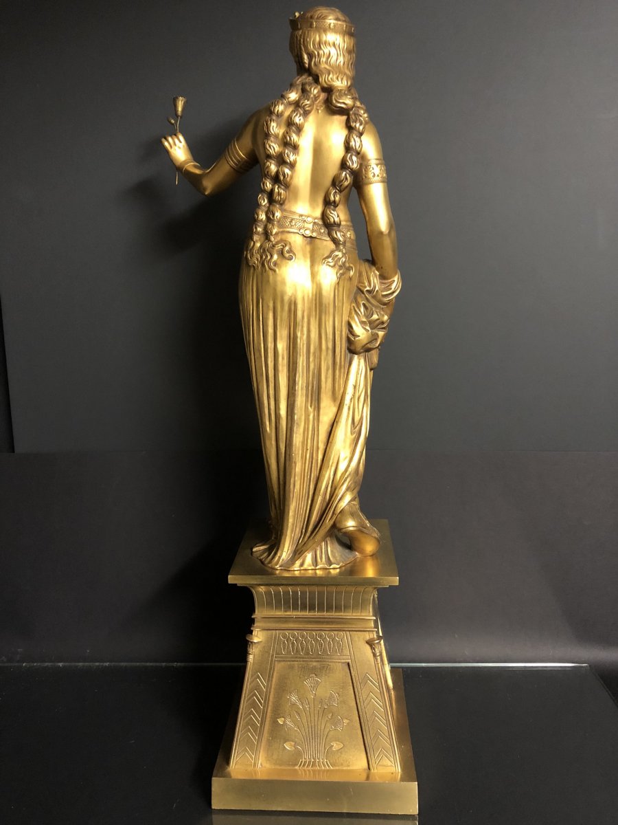 Jean Baptiste Auguste Clésinger 1814-1883 Cleopatra Bronze 66.5 Cm Clesinger Cleopatre-photo-3