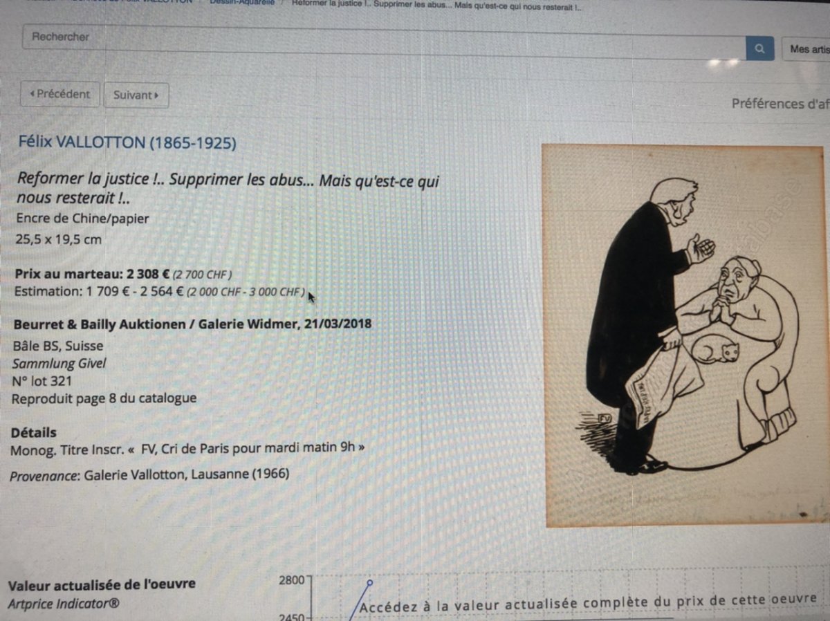 Félix VALLOTTON 1865-1925 d'après Encre de chine et aquarelle 1895 Suisse L'assiette au beurre-photo-5