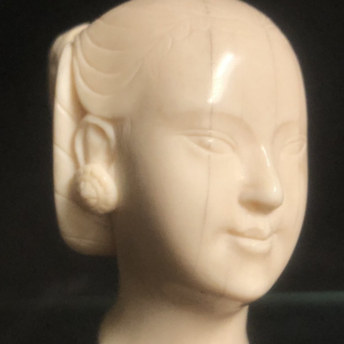 Vietnam Or Laos Head Of A Woman Base Bien Hoa  Early Twentieth Bust Indochina-photo-4