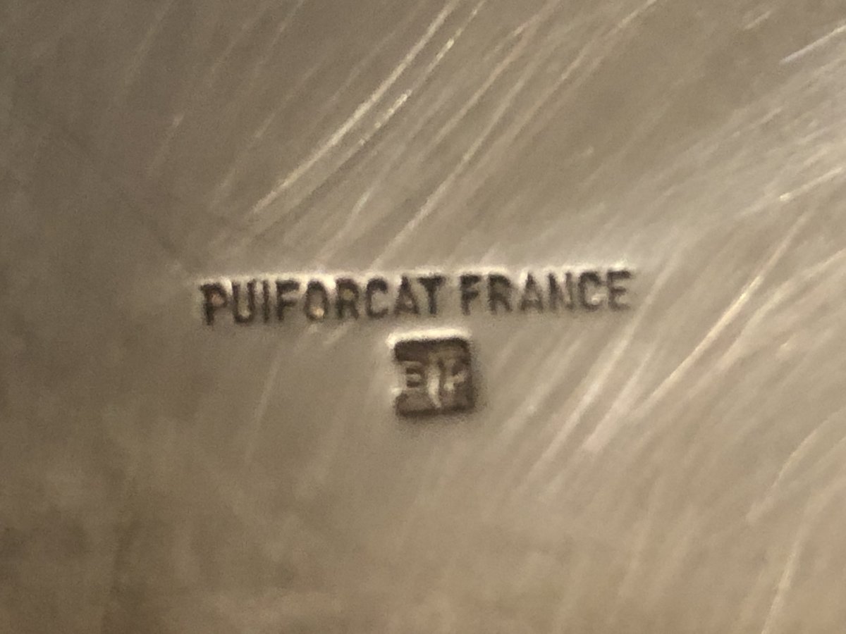 Maison PUIFORCAT orfèvre RARE COUPE à anses Art Deco-photo-3