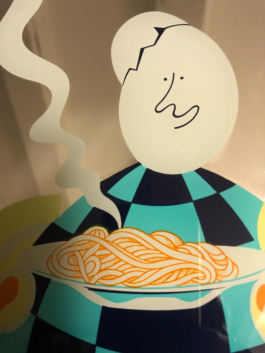 Lustucru Rare Advertising Mirror Cartier-millon Fresh Egg Pasta In Grenoble Pub-photo-2