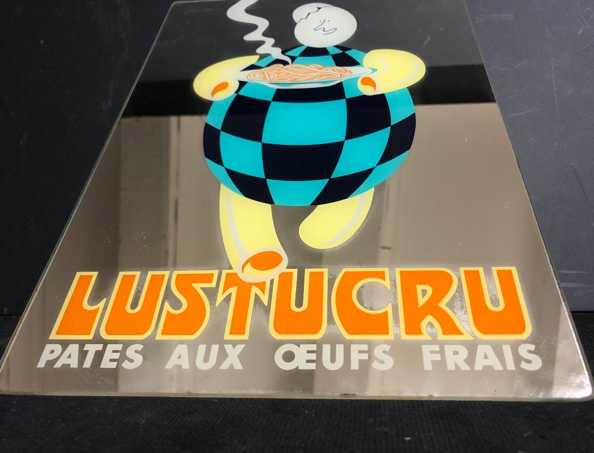 Lustucru Rare Advertising Mirror Cartier-millon Fresh Egg Pasta In Grenoble Pub-photo-2