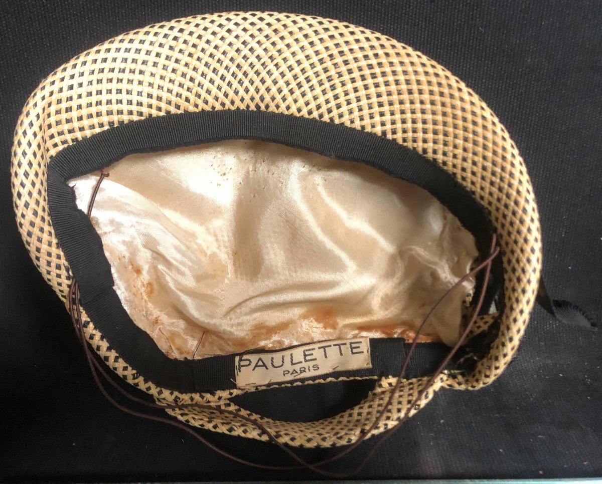 Paulette Branded Lady's Hat, Fashionable Bibi Headdress-photo-2