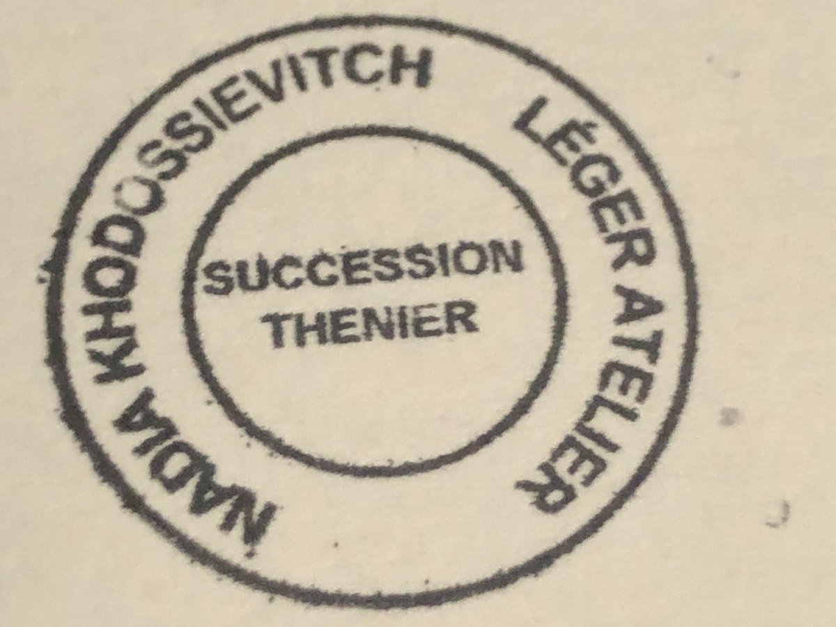 Fernand LEGER 1881-1955 Lithographie JOCONDE AUX CLEFS  Succession Thénier Nadia KHODOSSIEVICH-photo-4