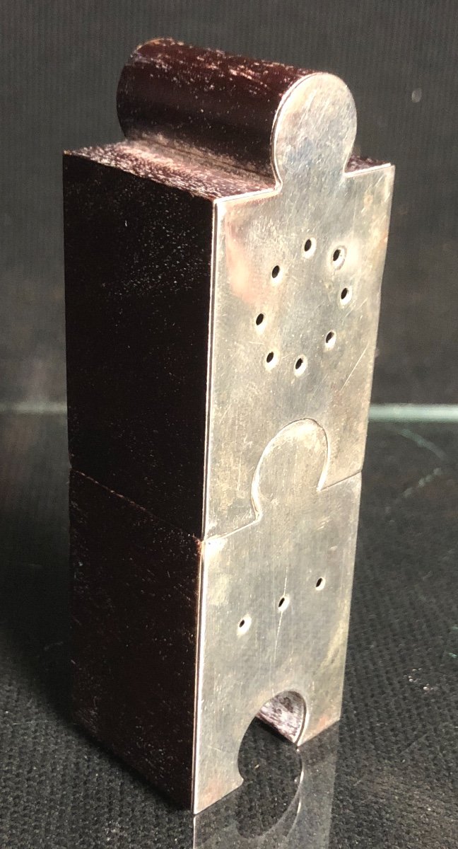 CHRISTOFLE rare saliere poivrière ARGENT Sterling 925 DESIGN-photo-1
