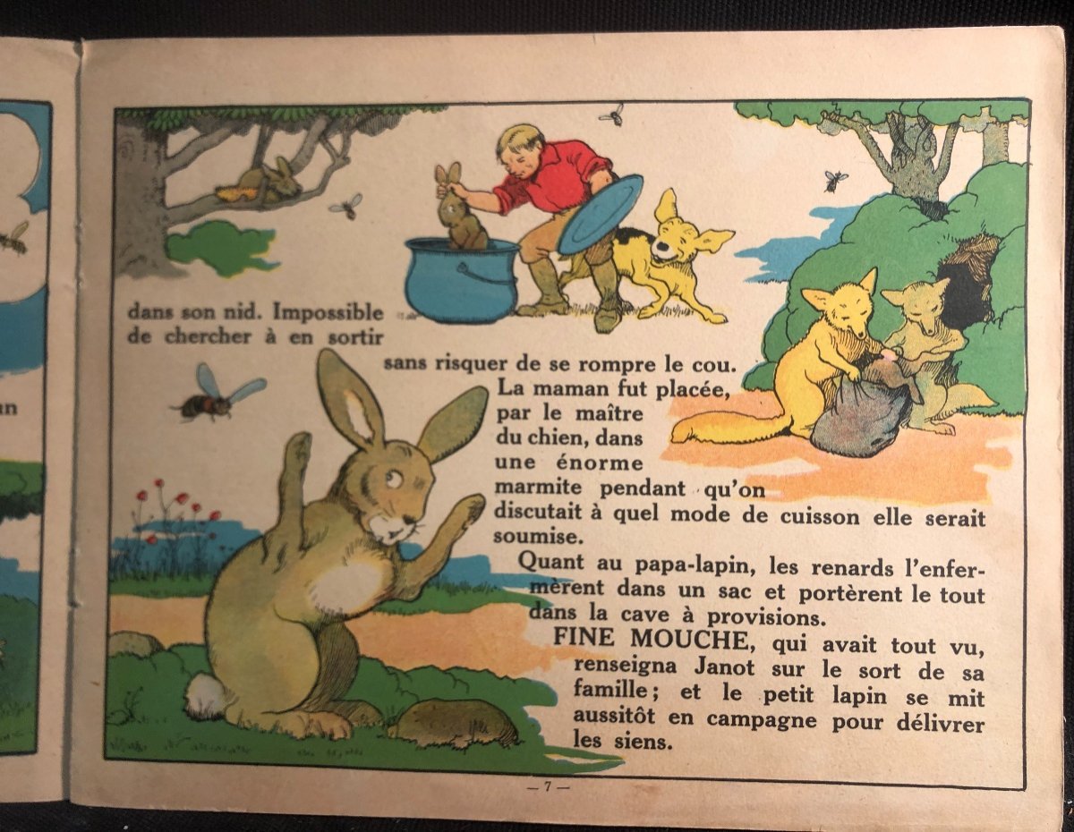 Benjamin Rabier "fine Mouche" Original Edition Of 1937 Garnier Publisher Comic Book-photo-5