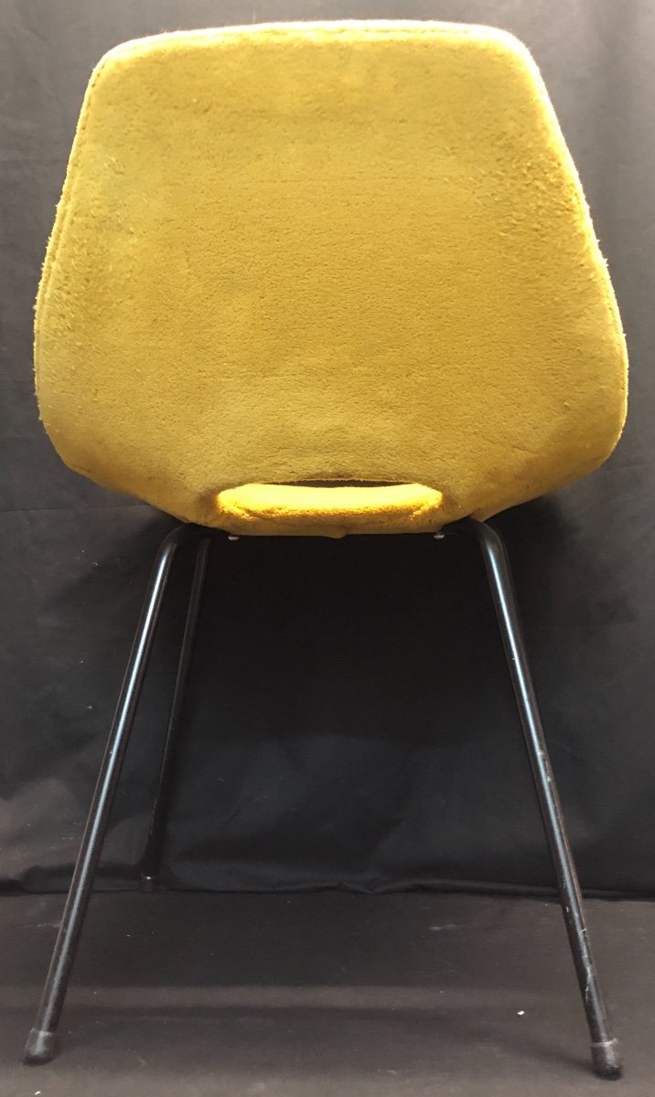 Pierre Guariche Tonneau Chair Steiner Signed 1954 Manhattan-photo-4