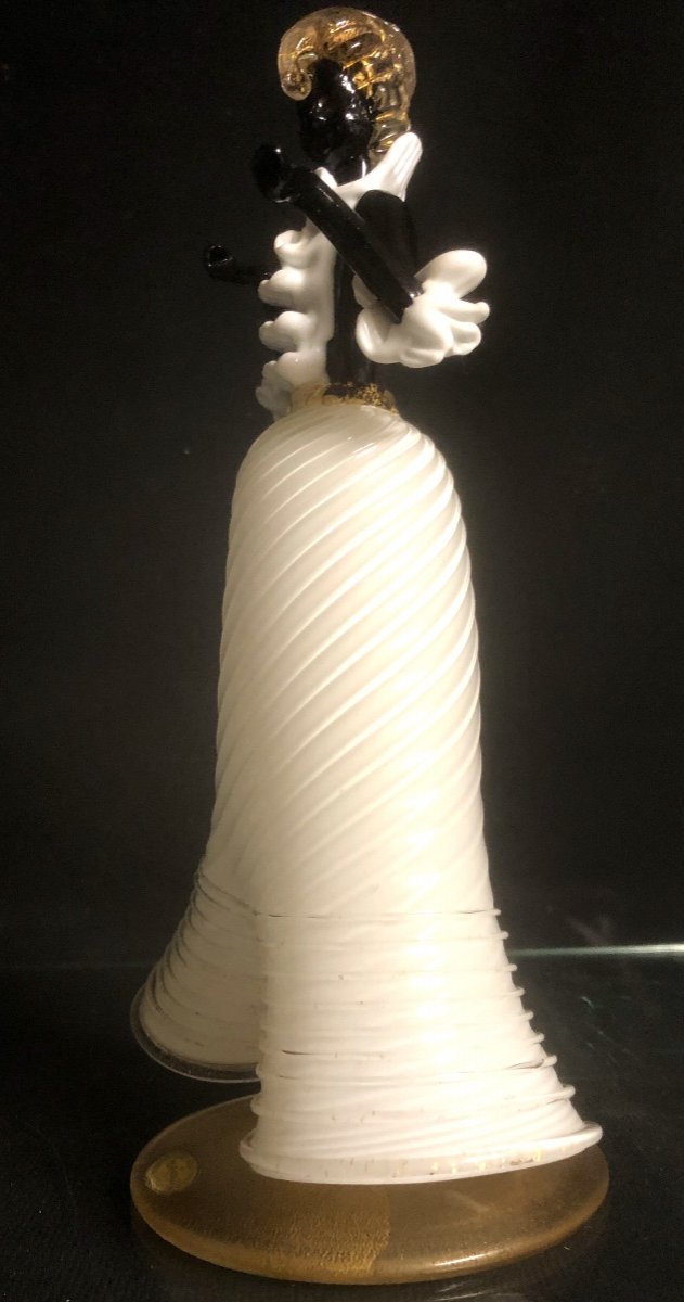 SEGUSO Vetri à MURANO signé Sculpture FEMME en verre soufflé et applications 26 cm -photo-4