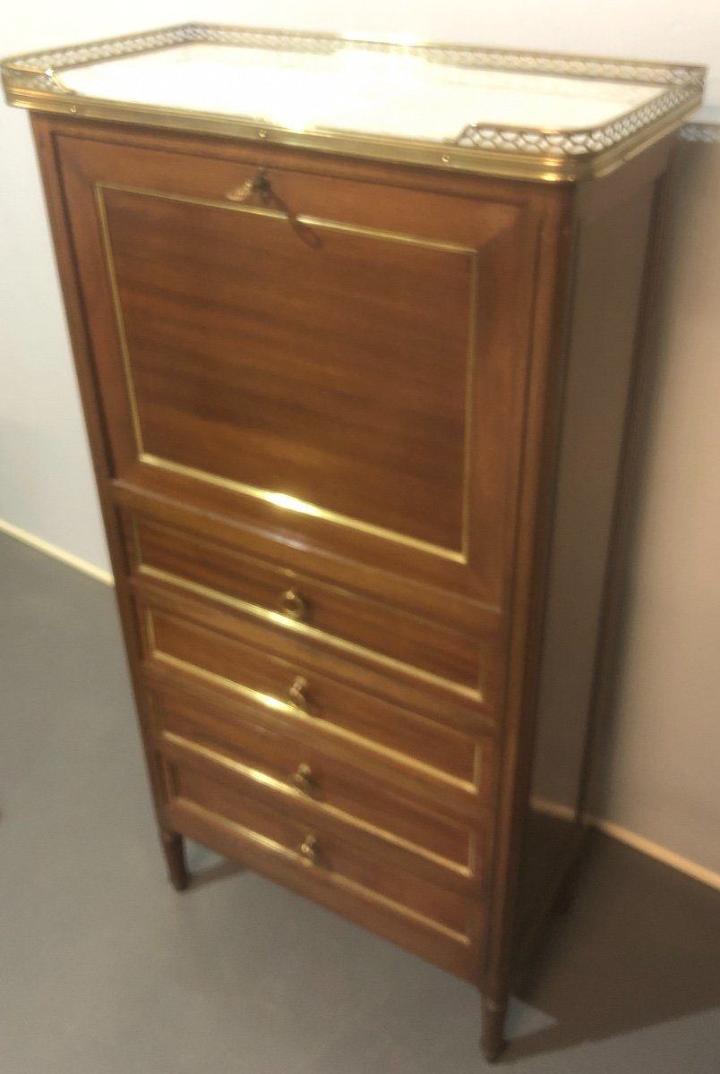Rare Child's Secretary Louis XVI Style In Very Good Condition