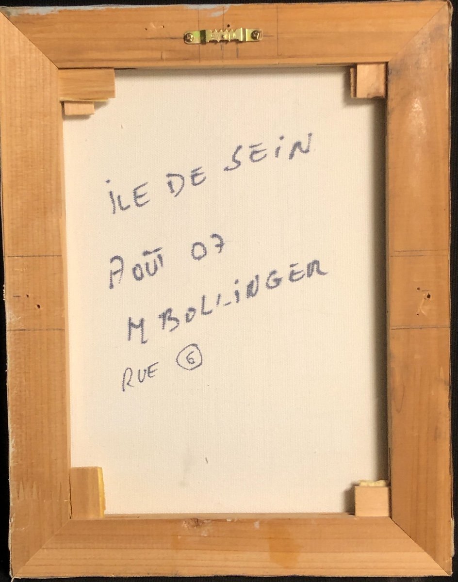 Michel BOLLINGER XXe Huile ILE DE SEIN Finistère-photo-4
