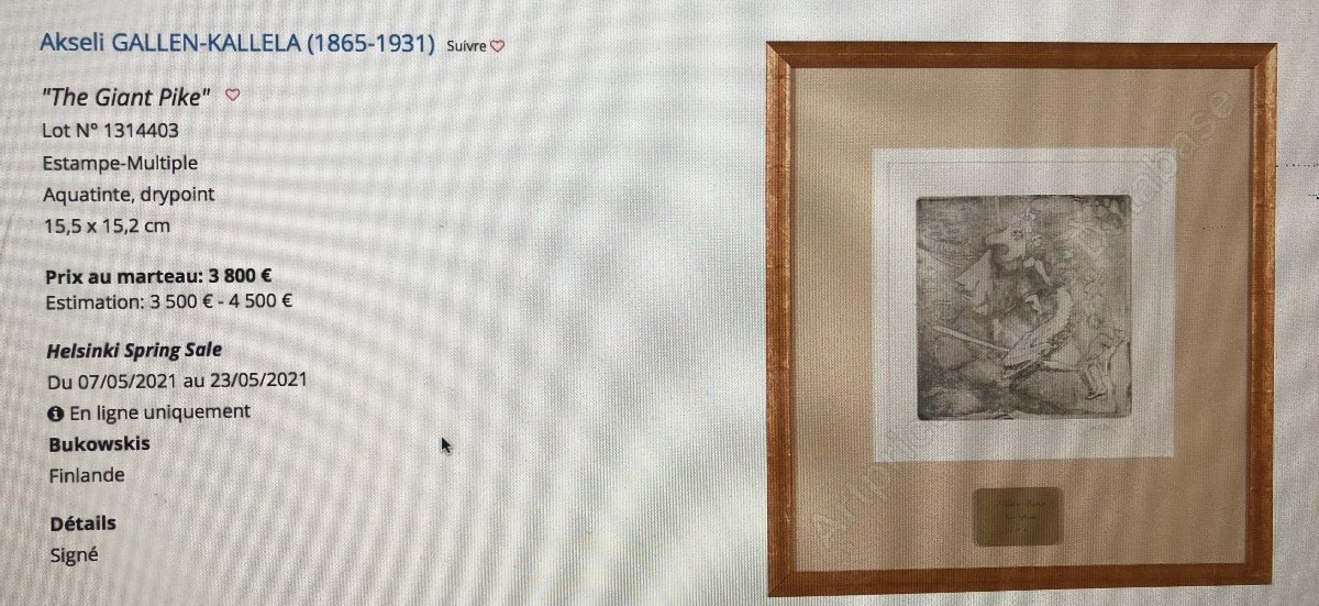 Akseli Gallen-kallela 1865-1931 The Spring Rare Heliogravure Symbolist Finland-photo-7