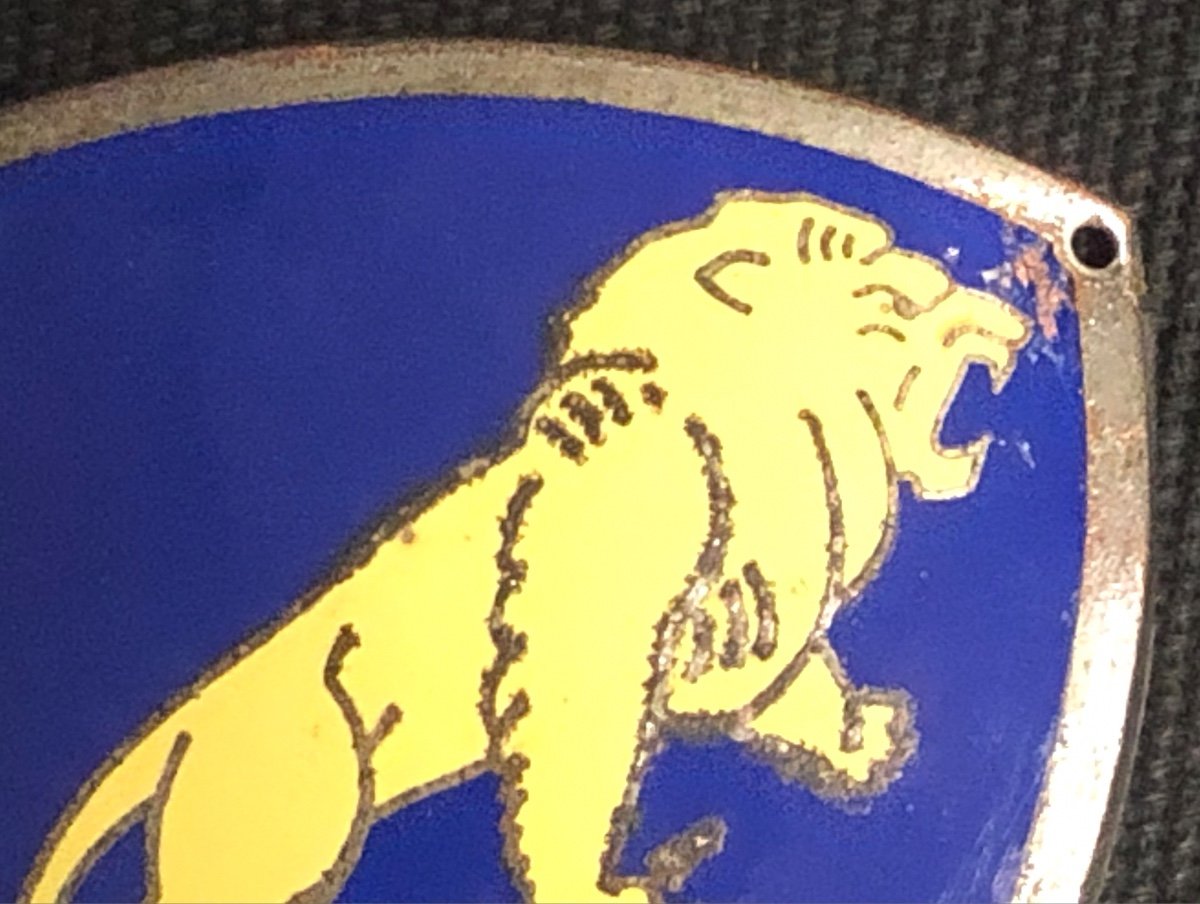 Plaque Badge PEUGEOT Sigle de calandre Automobile 203 403 Art Deco collection mascotte écusson de voiture lion-photo-1