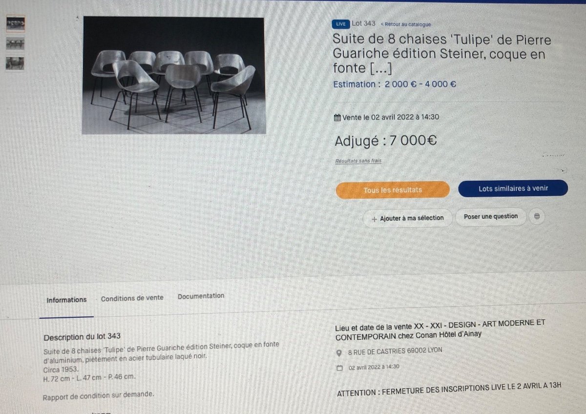 Pierre Guariche 1926-1995 Rare Pair Of Aluminum Barrel Chairs Steiner Edition Chair-photo-8