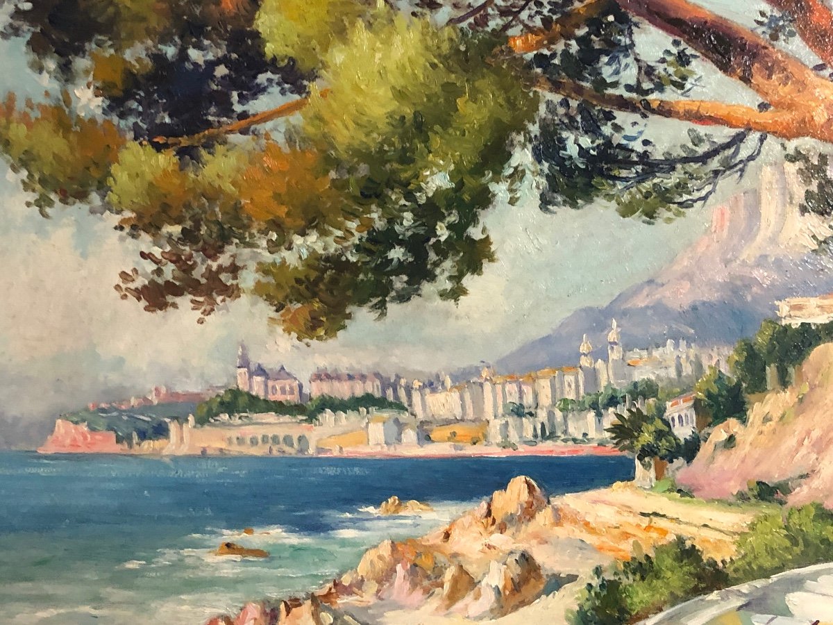 Oil On Panel Signed (?) Southern Landscape-photo-2