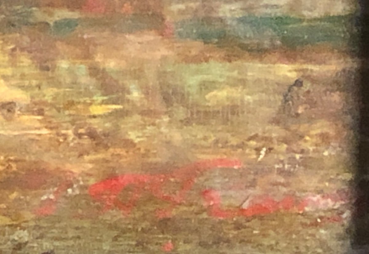 Auguste RAVIER 1814-1895 RARE Huile signée Paysage d’automne Lyon Morestel Grenoble-photo-4