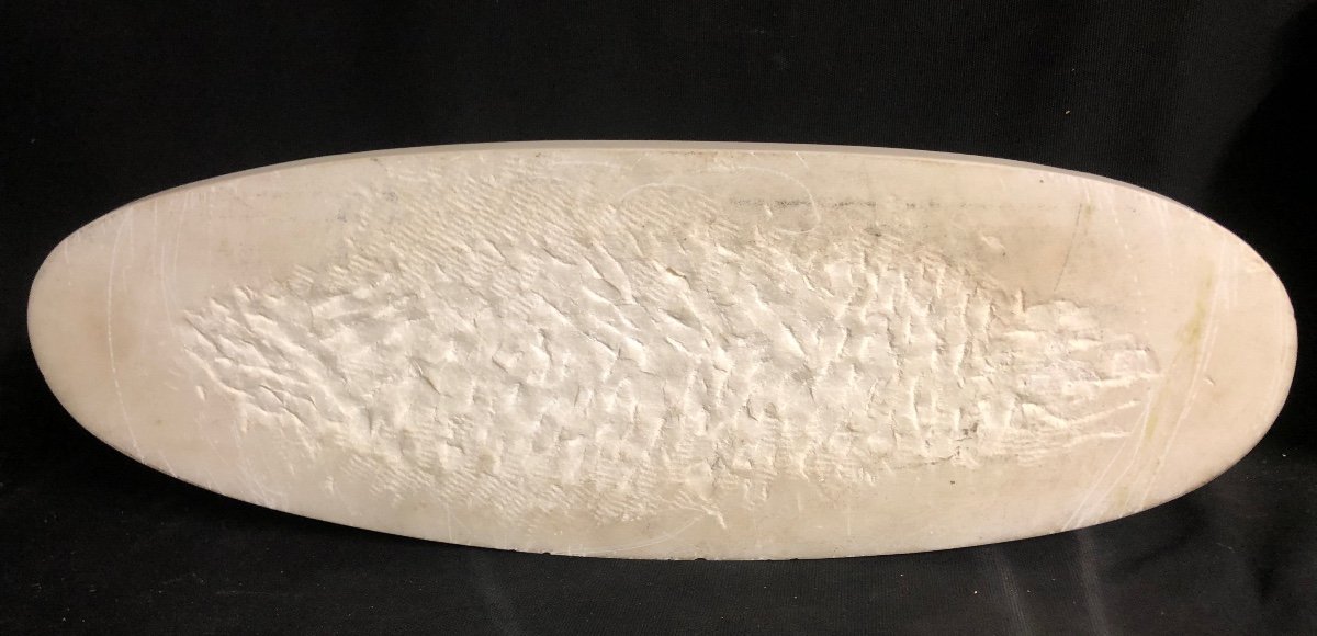 E. Vanet 19th-20th Important Sculpture 61 Cm White Marble Art Deco 1930-photo-6