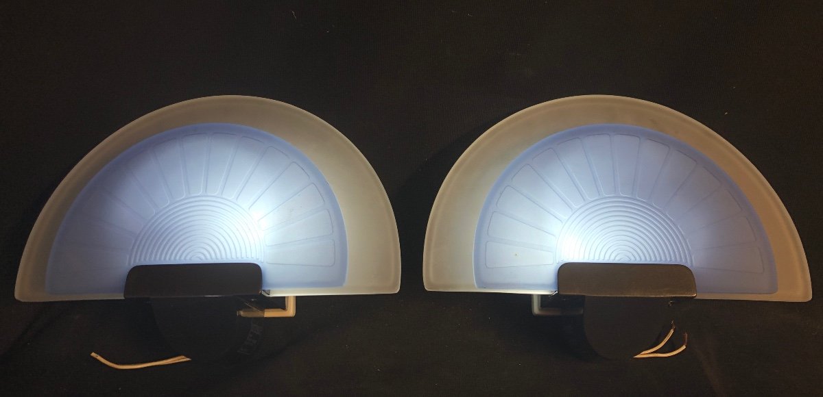 Ezio Didone For Arteluce 5 Diva Wall Lamps 1980 In Very Good Condition-photo-2