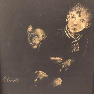 Christian BERARD 1902-1949 Jeunes Garçons Rare Estampe