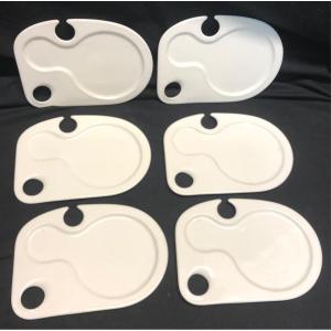 6 Paul Bocuse Villeroy And Boch Cocktail Plates (35 Available In Total)