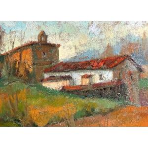 Abdon JUARISTI LEGORBURU 1948-1997 Huile Ermita Pays Basque Espagne /2