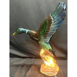 Raymond Gangloff Duck Ceramic Lamp