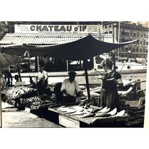 Georges Boyer Lyon 20th Photograph Château d'If Fish Market /18