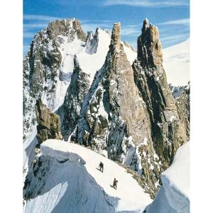 Pierre Tairraz Large Photograph 72x51cm Crossing Des Courtes Le Triolet Aiguille Photo Chamonix Alps /2