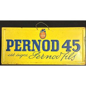 Old Advertising Plate Pernod 45 Fils Pastis Marseille Advertising Pub