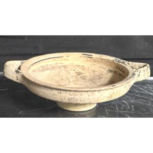 Ancient Greece Ceramic Cup With Handles On Heel 4 Bc Archaeology 