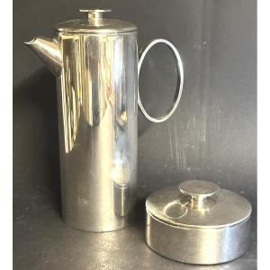Lino Sabattini For Christofle 1969 Mercury Model Coffee Pot And Sugar Bowl Signed Gallia 