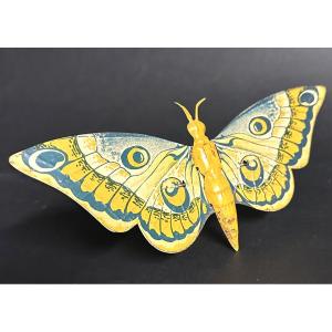 Jouet Charles ROSSIGNOL Papillon articulé en tôle lithographiée CR 23,3 cm /6