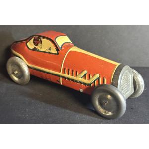 Memo Racing Car No. 808 In Lithographed Tinplate. Toy In Very Good Condition /8