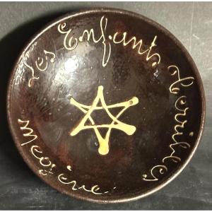 Jean COCTEAU Ceramique 1950 Les Enfants Terribles à Megeve Hôtel Mont Blanc fête Jean Marais