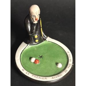 Billard ALADIN RARE vide poche en porcelaine en l’état Le 1er accroc se paye 100 Fr collection