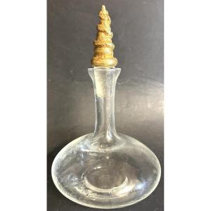 Decanteur Fondica et Pierre CASENOVE pour La Rochère Cristallerie Carafe à décanter bronze