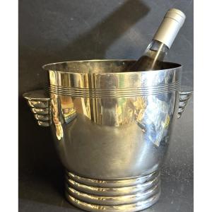 Art Deco Orfèvre Atd Silver-plated Champagne Bucket