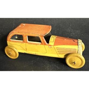 Ancienne voiture jouet 1930 en tôle lithographiée RG2916 en très bon état collection /25