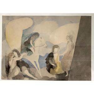 Marie Laurencin 1883–1956, Based On *5 Young Women, Including A Horsewoman*; Color Collotype Print