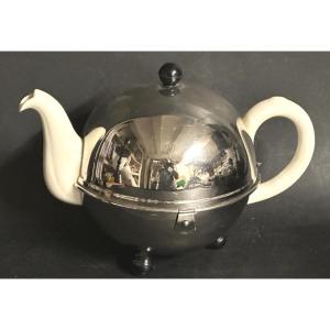 Théière vintage Art Deco 1940 isotherme en très bon  état thé