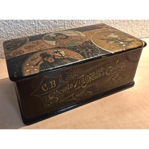 Napoleon III Sewing Box Société Française De Cotons à Coudre, Paris, Cartier Bresson 