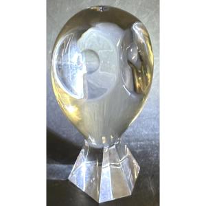 CHOUETTE Cristallerie BACCARAT et Robert RIGOT 1929-2023 cristal signé en très bon état