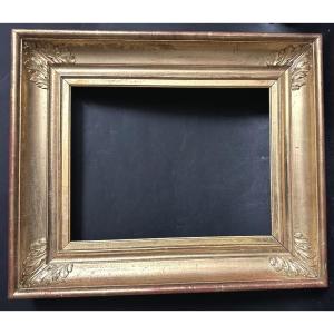 Cadre XIXe pour tableau 5P Intérieur feuillure 35x26,5 cm Louis-Philippe Restauration